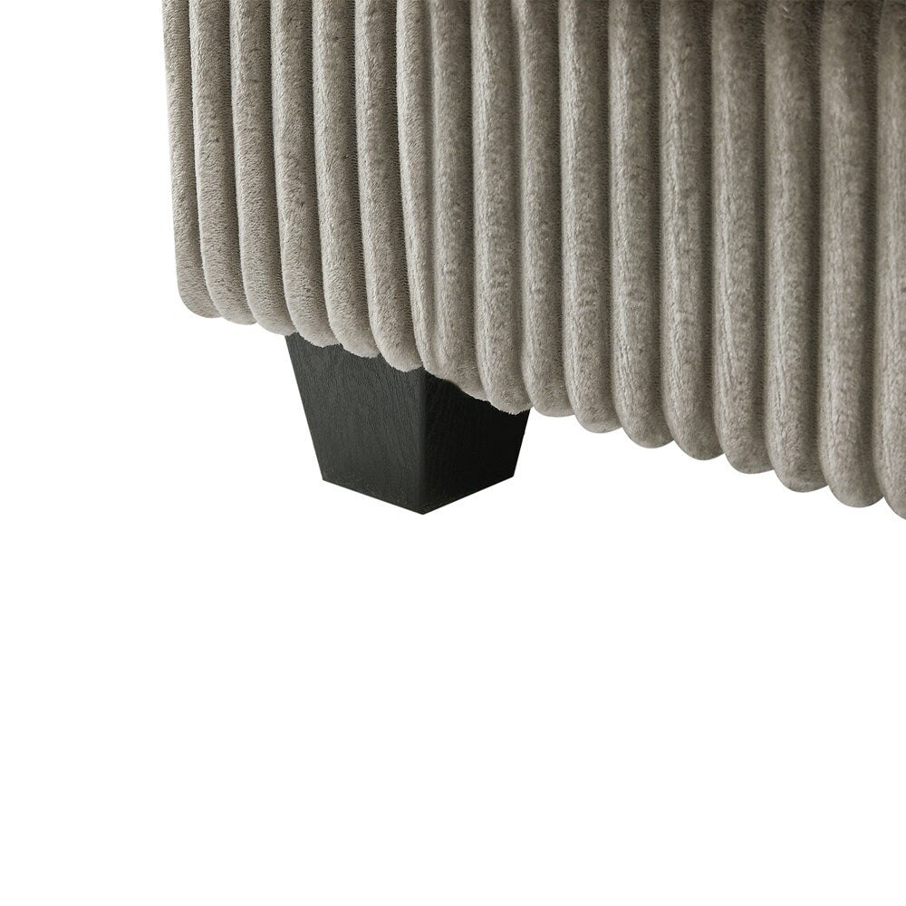 Divano in velluto a coste a 4 posti