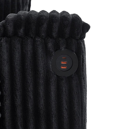 Divano in velluto a coste a 4 posti