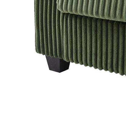 Divano in velluto a coste a 4 posti