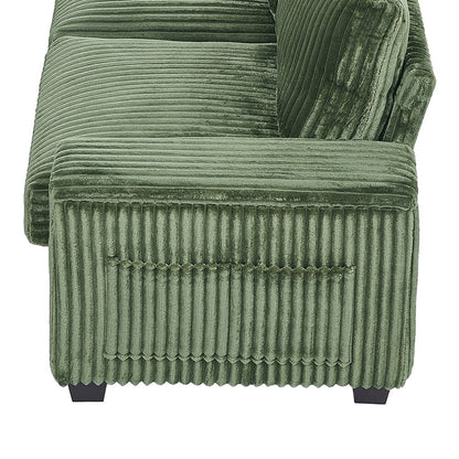 Divano in velluto a coste a 4 posti