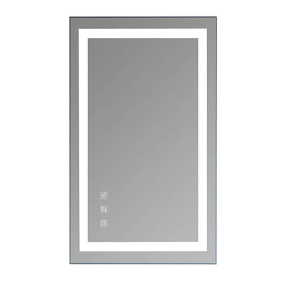 Specchio da bagno a LED touch con luci dimmerabili tricolori