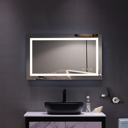 Specchio da bagno a LED touch con luci dimmerabili tricolori