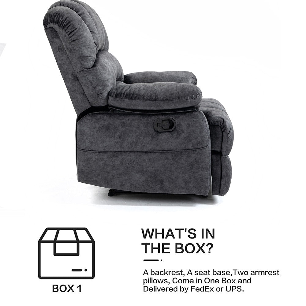 Poltrona reclinabile manuale oversize da 41 W, poltrone reclinabili extra larghe