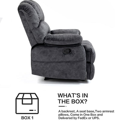 Poltrona reclinabile manuale oversize da 41 W, poltrone reclinabili extra larghe