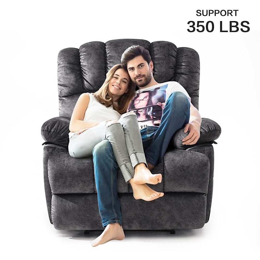 Poltrona reclinabile manuale oversize da 41 W, poltrone reclinabili extra larghe