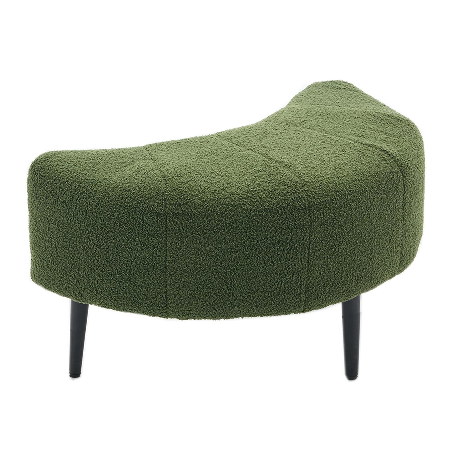 Poltrona singola da 42,5 con poggiapiedi mobile a forma di mezzaluna