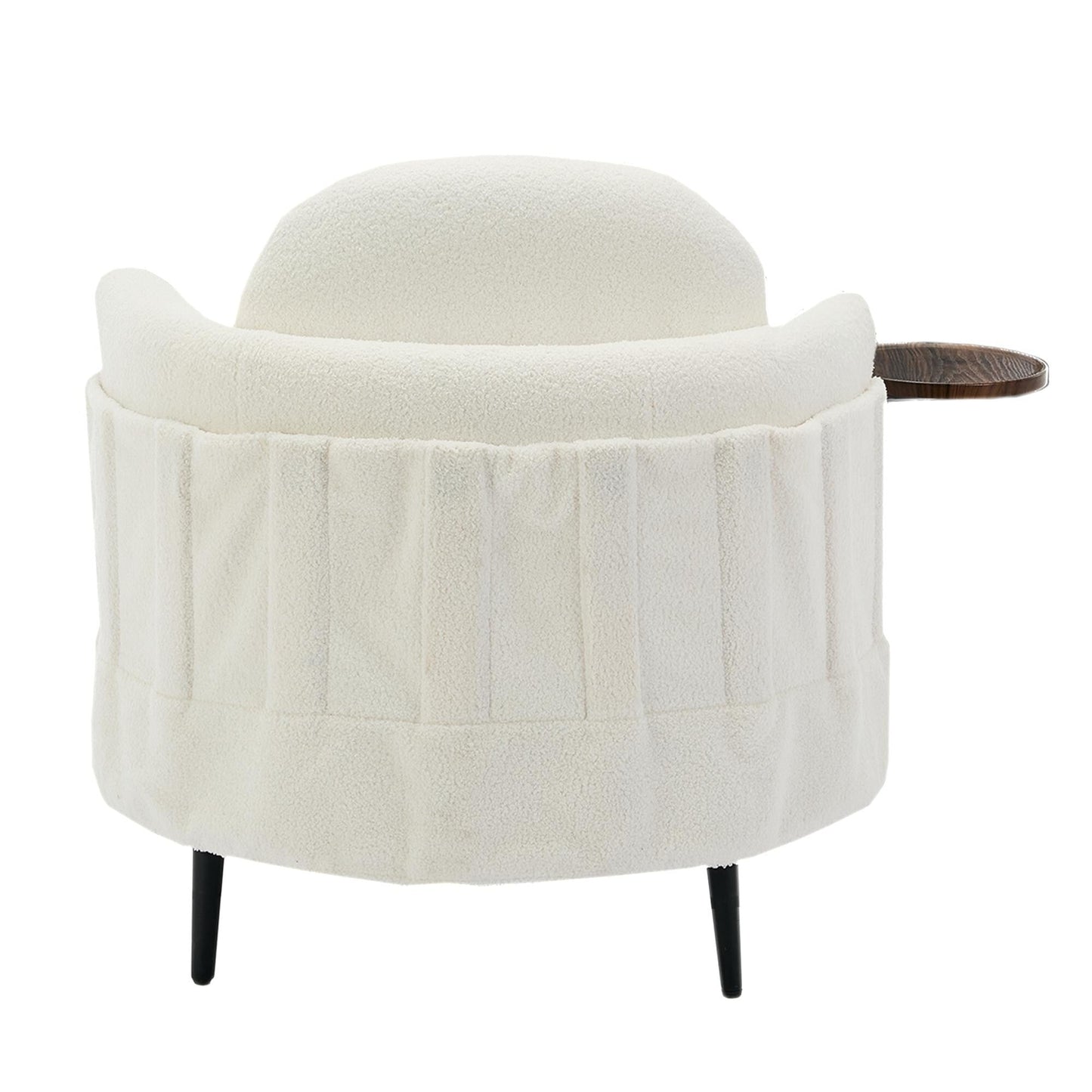 Poltrona singola da 42,5 con poggiapiedi mobile a forma di mezzaluna