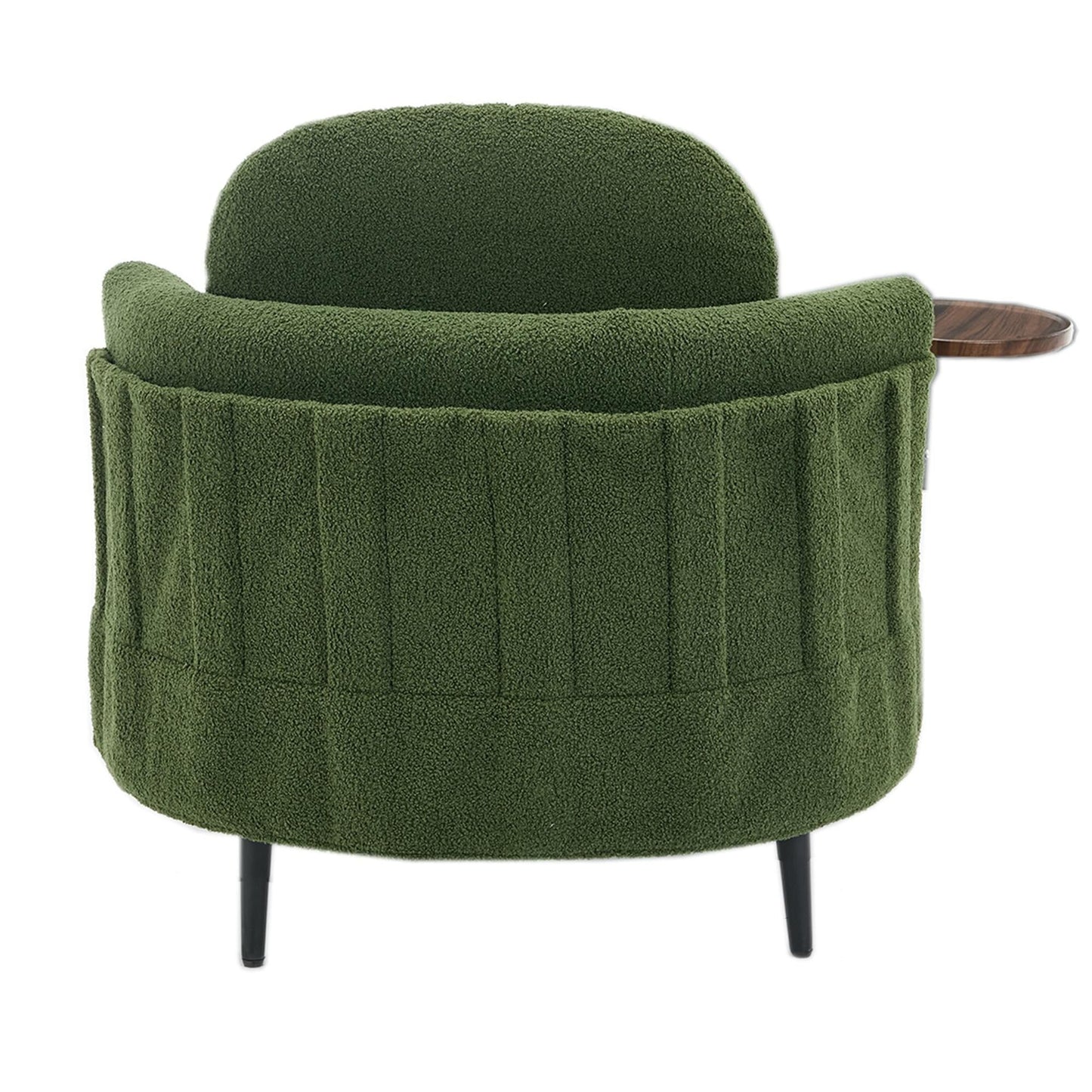 Poltrona singola da 42,5 con poggiapiedi mobile a forma di mezzaluna