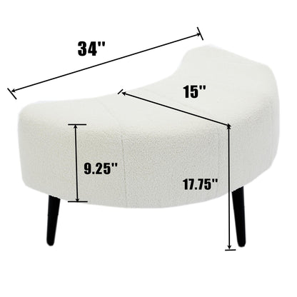Poltrona singola da 42,5 con poggiapiedi mobile a forma di mezzaluna