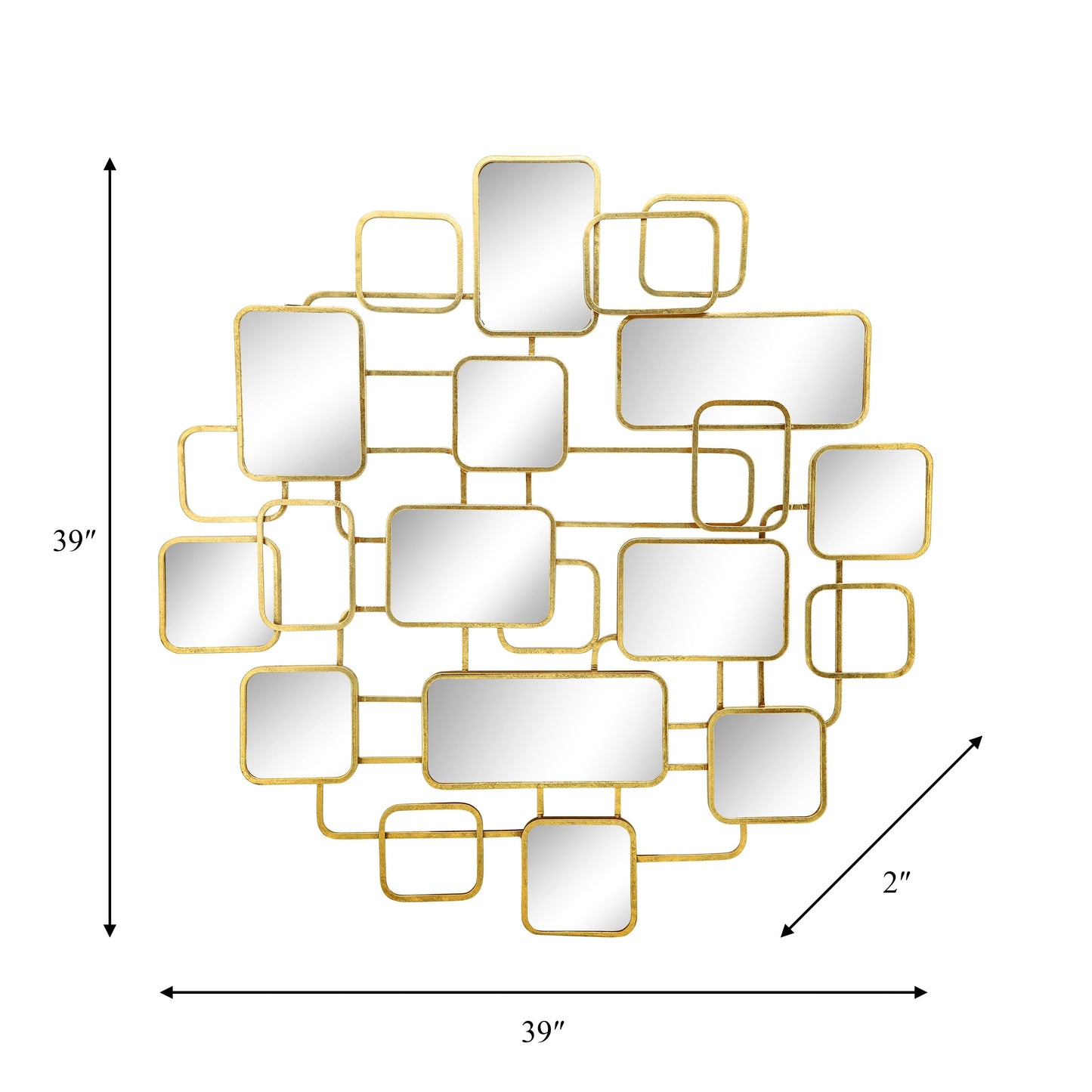 Decorazione da parete con specchio moderno e glamour di Sagebrook Home