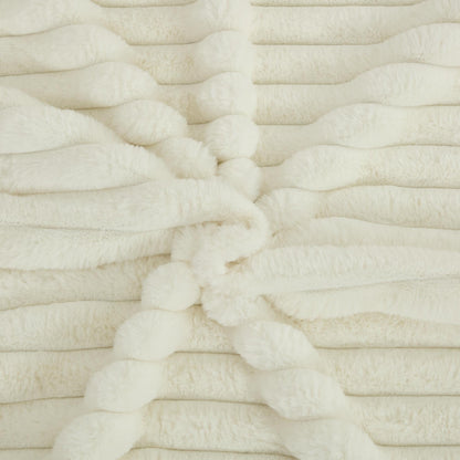 47.7 Chaise Longue oversize in velluto a coste con pouf