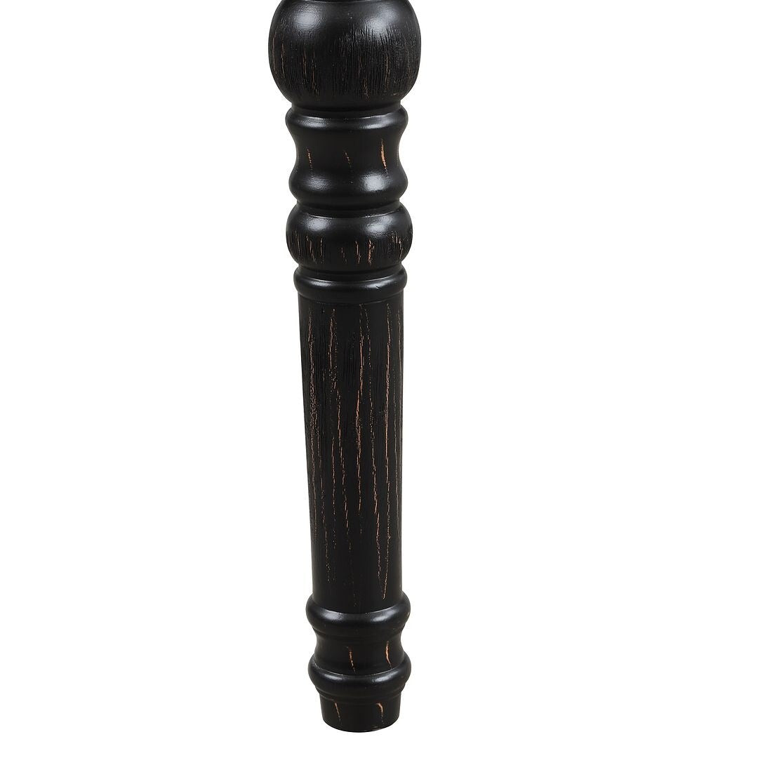 Panca da pranzo moderna con gambe tornite e trapuntate in tessuto 48x16x19,5 pollici - 48x16x19,5 pollici