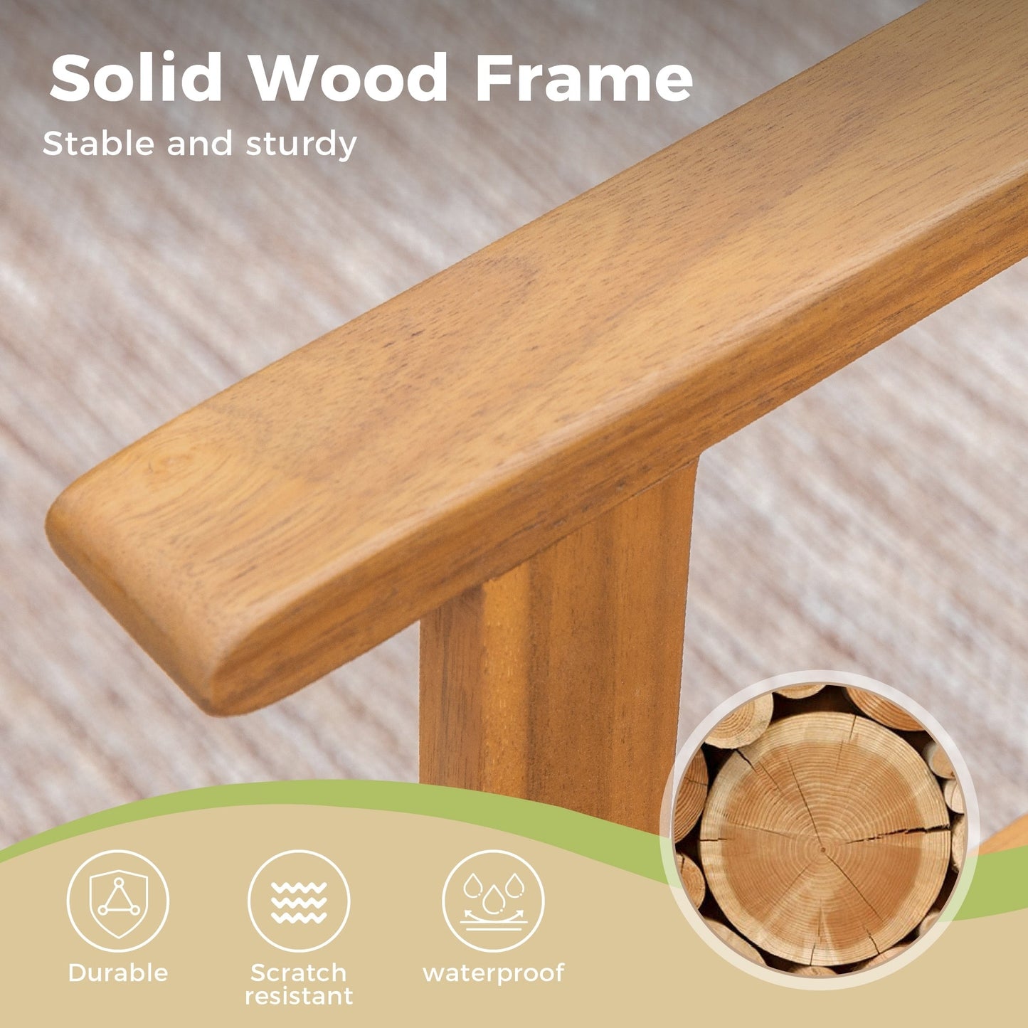 MAISON ARTS Set da pranzo per esterni in legno di acacia da 5/7/9 pezzi, tavolo in legno di teak e sedie da pranzo con seduta e schienale in vimini