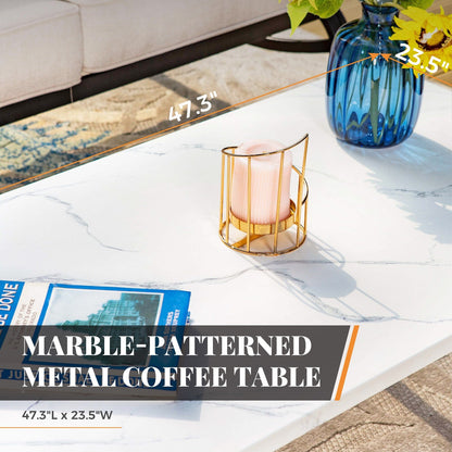 MAISON ARTS Set da conversazione per patio da 5/7/9 posti, set di divani da esterno con poltrone singole, divano a 3 posti, pouf e tavolino da caffè