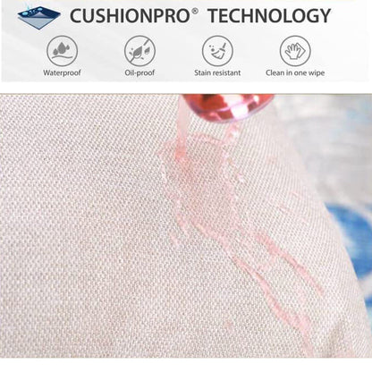 MAISON ARTS Set da conversazione per patio da 5/7/9 posti, set di divani da esterno con poltrone singole, divano a 3 posti, pouf e tavolino da caffè