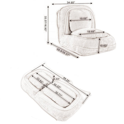 Divano letto regolabile in 5 posizioni