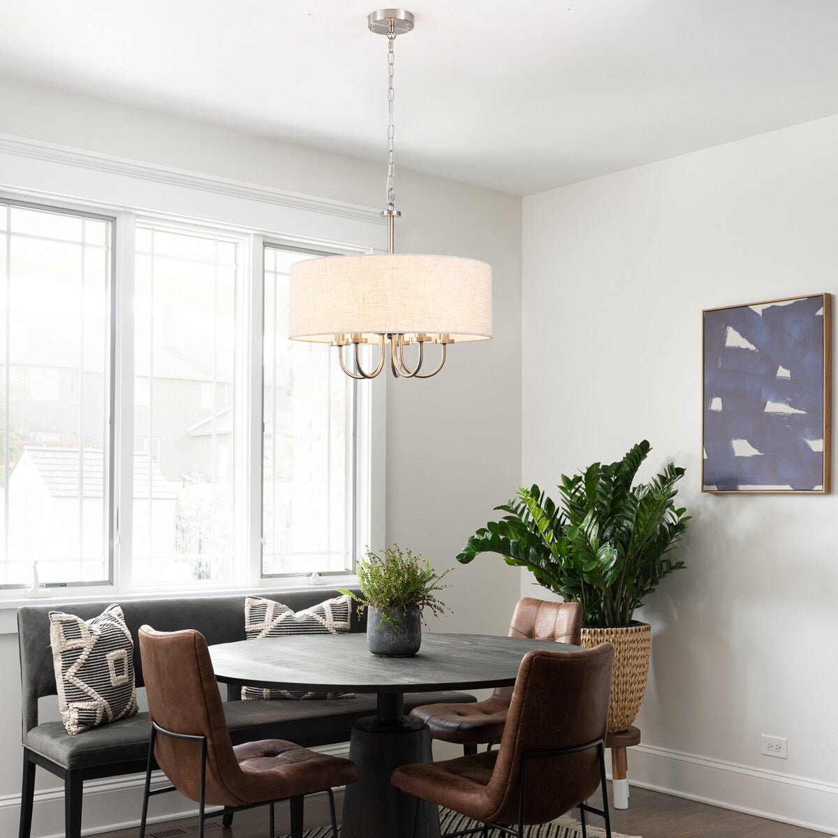 Lampada da soffitto moderna a 5 luci con montaggio a semi-incasso per sala da pranzo, camera da letto, soggiorno - N/D