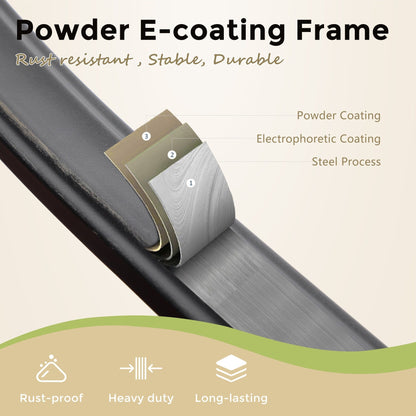 Set da pranzo da bar da 5 pezzi, 4 sedie da bar girevoli in rattan o 4 in metallo e 1 tavolo da bar rettangolare in metallo