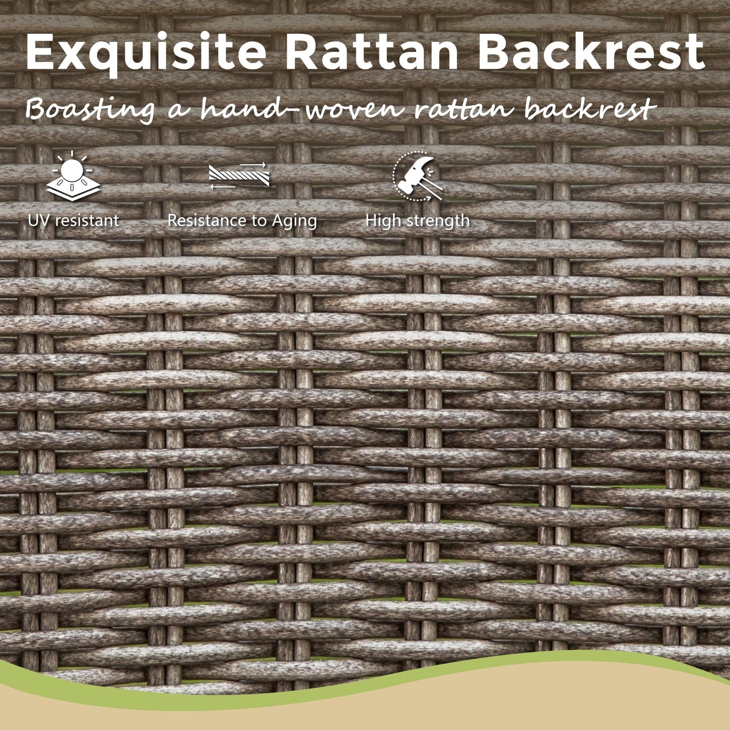 Set da pranzo da bar da 5 pezzi, 4 sedie da bar girevoli in rattan o 4 in metallo e 1 tavolo da bar rettangolare in metallo