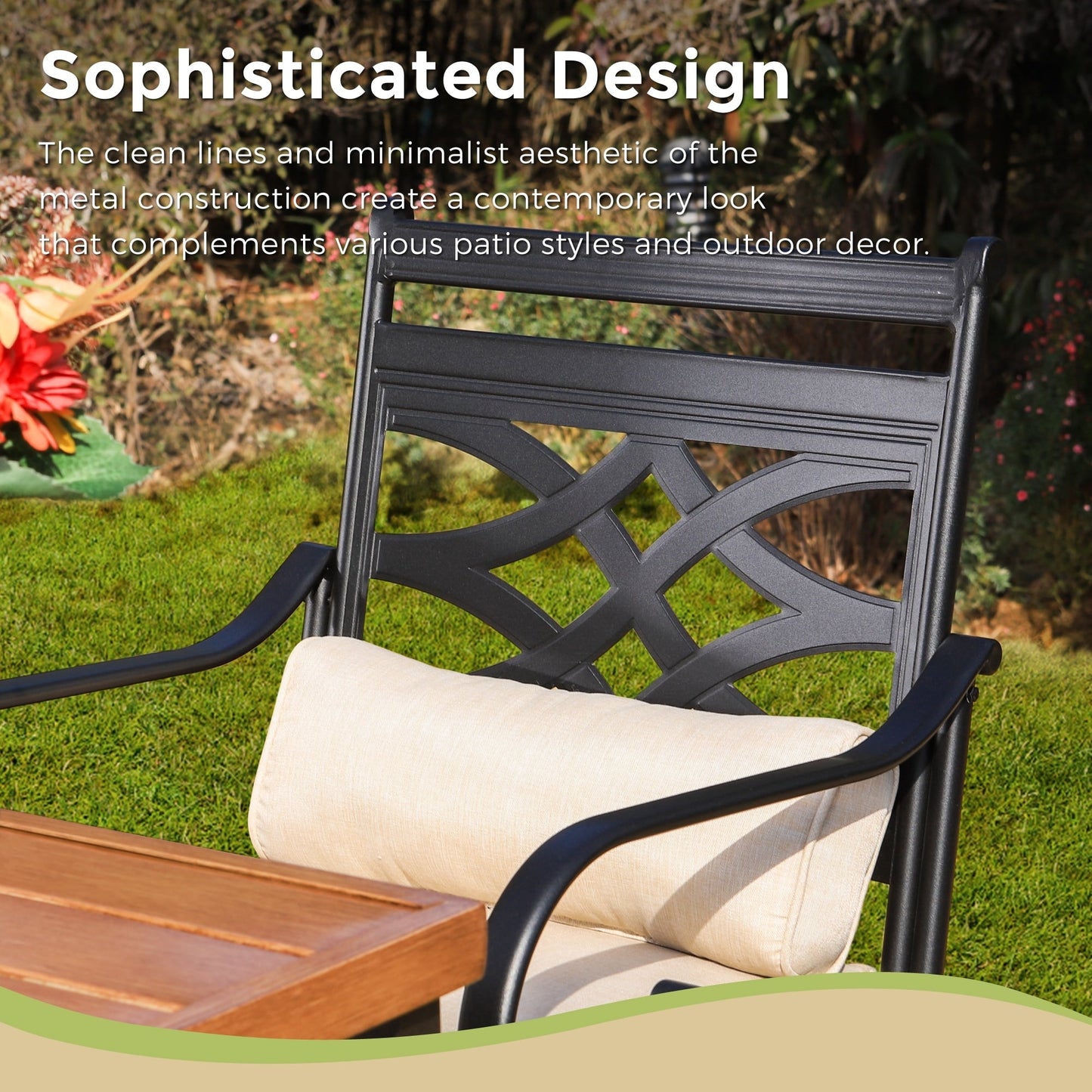 Set da pranzo da bar da 5 pezzi, 4 sedie da bar girevoli in rattan o 4 in metallo e 1 tavolo da bar rettangolare in metallo