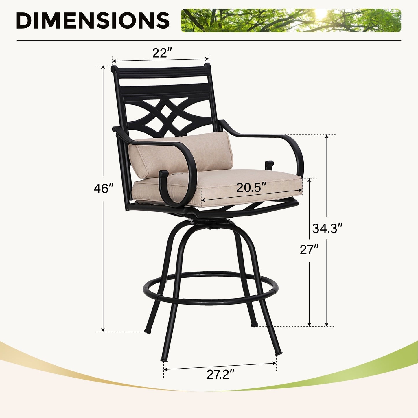 Set da pranzo da bar da 5 pezzi, 4 sedie da bar girevoli in rattan o 4 in metallo e 1 tavolo da bar rettangolare in metallo