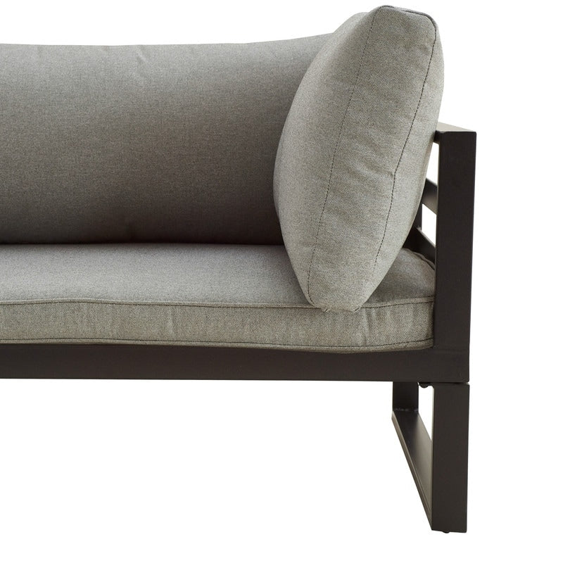 Set di divani da conversazione in metallo da esterno da 5 pezzi