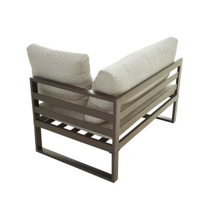 Set di divani da conversazione in metallo da esterno da 5 pezzi