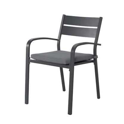 Set da pranzo in alluminio per esterni da 5 pezzi