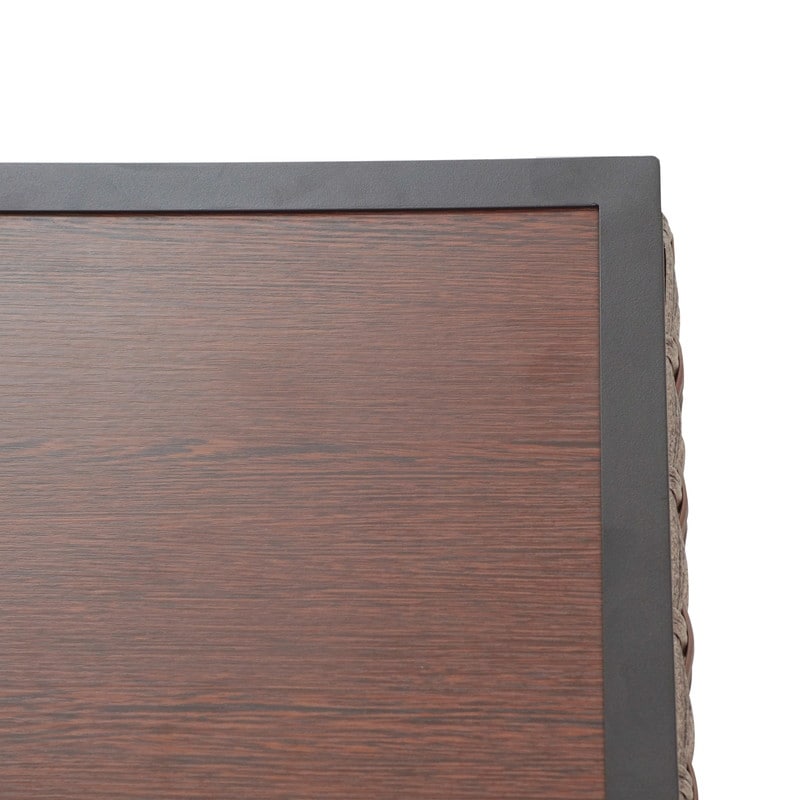 Patio Festival - Set da conversazione per esterni ad angolo retto da 5 pezzi