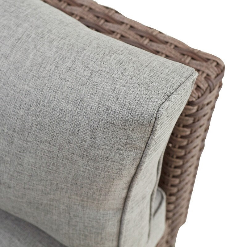 Patio Festival - Set da conversazione per esterni ad angolo retto da 5 pezzi