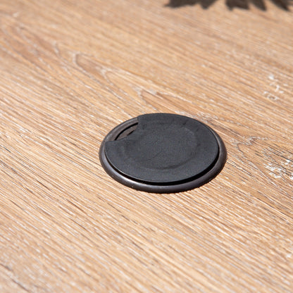 MAISON ARTS Set da pranzo per esterni da 5 pezzi con tavolo quadrato effetto legno e 4 sedie da pranzo in textilene