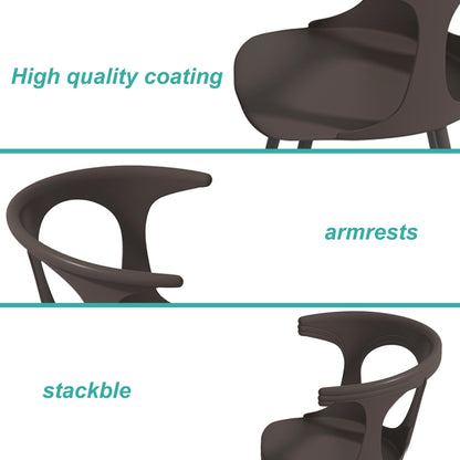 Set da pranzo in metallo per esterni da 5 pezzi