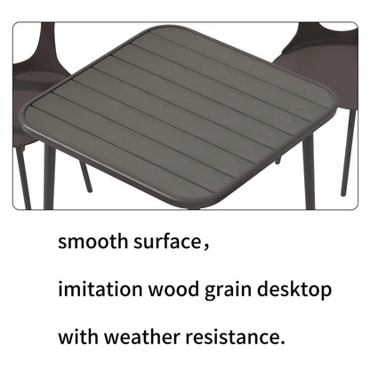 Set da pranzo in metallo per esterni da 5 pezzi