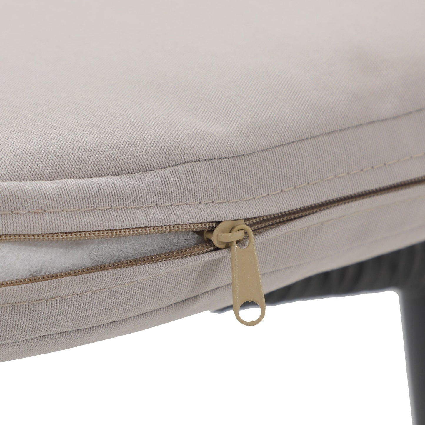 Set da pranzo in vimini per patio esterno da 5 pezzi