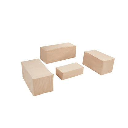 Set da conversazione in vimini per esterni da 5 pezzi