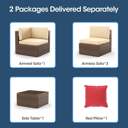 Set di mobili da giardino da 5 pezzi