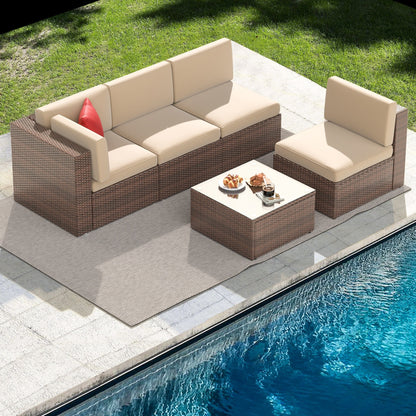 Set di mobili da giardino da 5 pezzi