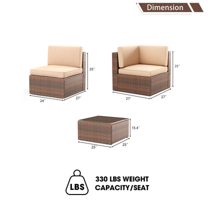 Set di mobili da giardino da 5 pezzi