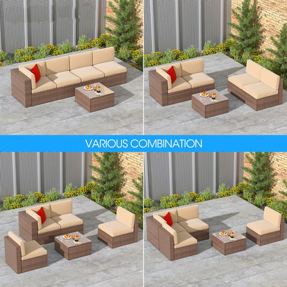 Set di mobili da giardino da 5 pezzi