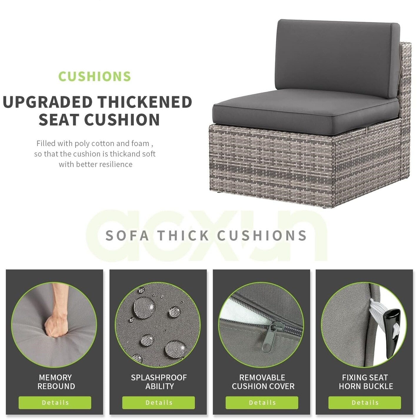 Set di mobili da giardino da 5 pezzi