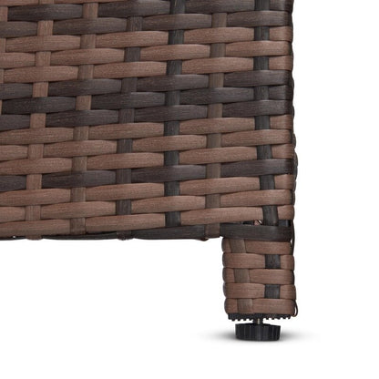 Set di 3 divani componibili in vimini per esterni