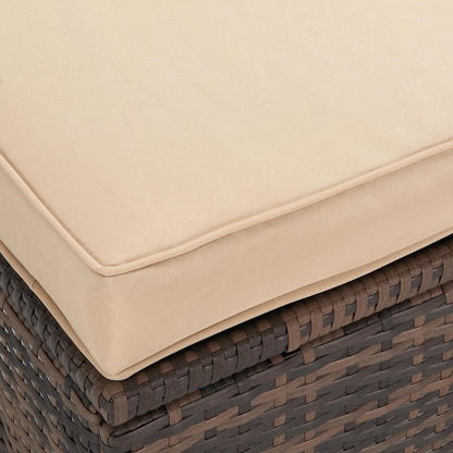 Set di 3 divani componibili in vimini per esterni