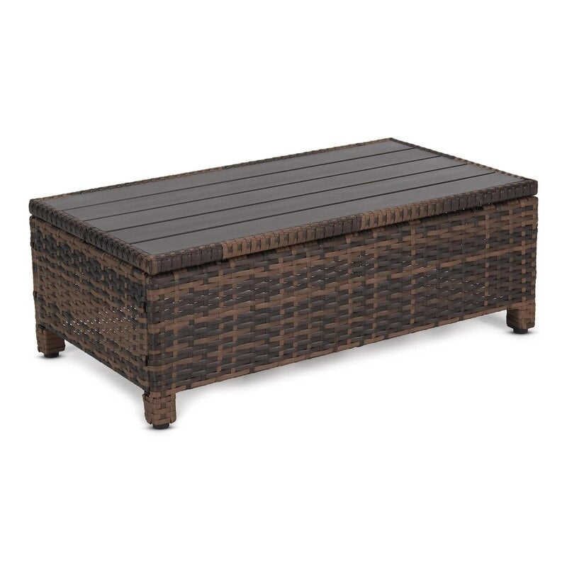 Set di 3 divani componibili in vimini per esterni