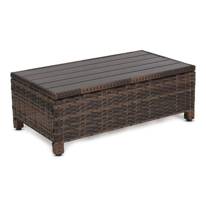 Set di 3 divani componibili in vimini per esterni