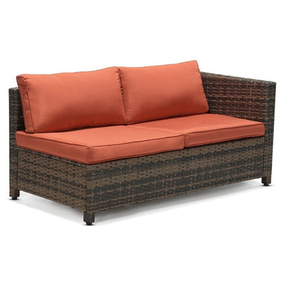 Set di 3 divani componibili in vimini per esterni