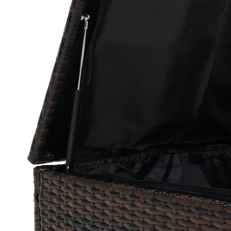 Set di mobili da conversazione in vimini da 5 pezzi per patio