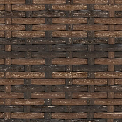 Set di mobili da conversazione in vimini da 5 pezzi per patio