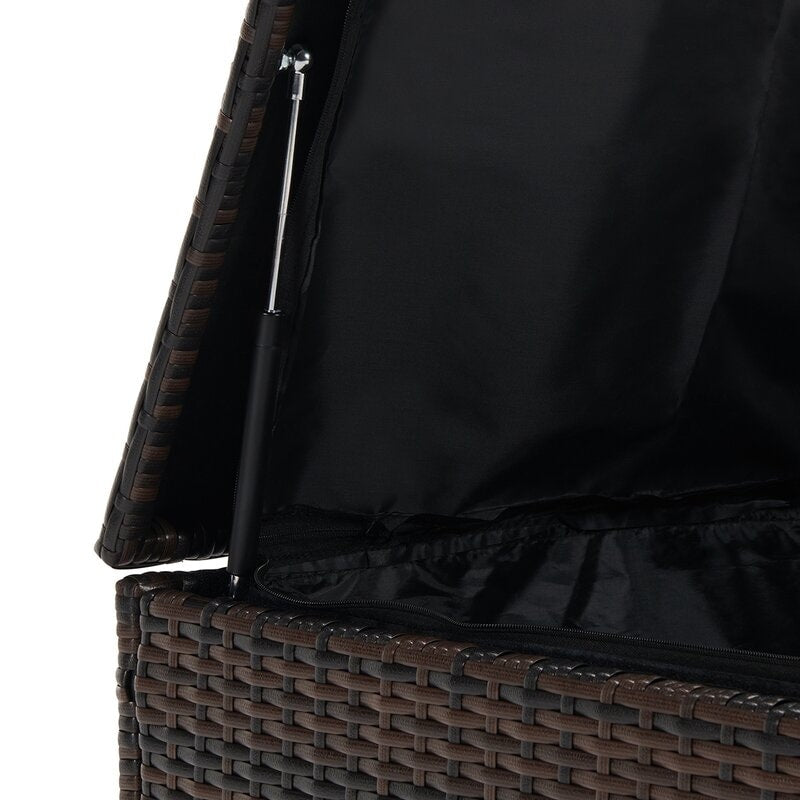 Set di mobili da conversazione in vimini da 5 pezzi per patio