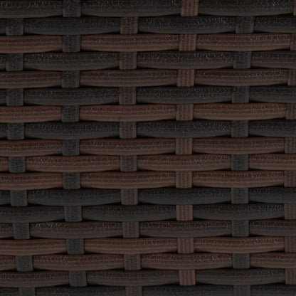 Set di mobili da conversazione in vimini da 5 pezzi per patio