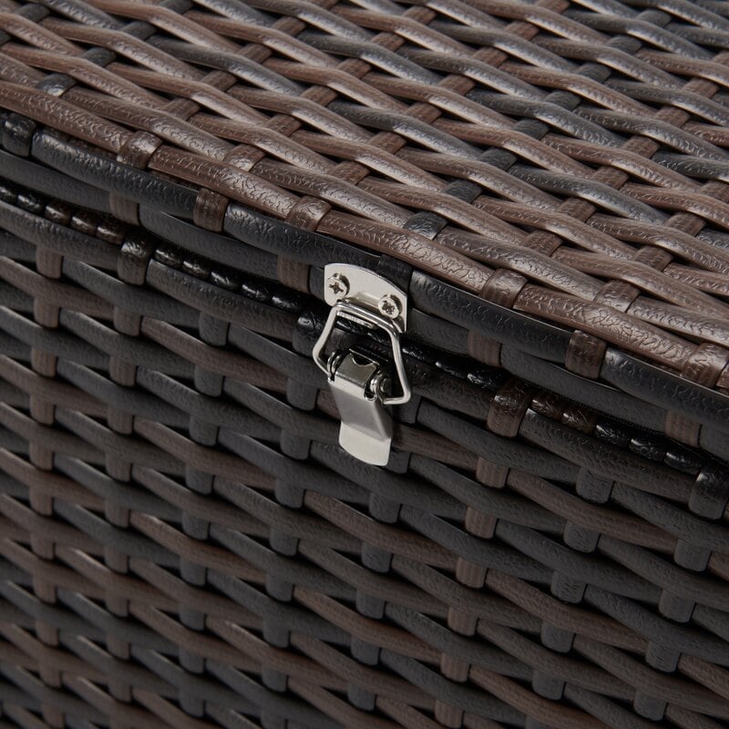 Set di mobili da conversazione in vimini da 5 pezzi per patio